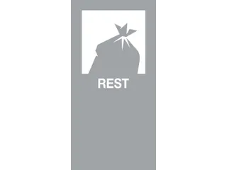 Magneetsticker REST Grijs - 1