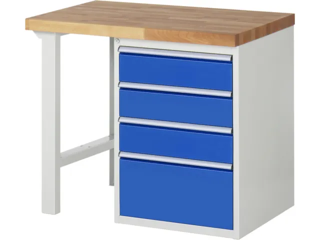 établi HxlxP 890x1000x700mm plateau hêtre force 750kg