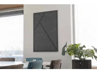 Acoustic Art GEO Large 120x80cm Antraciet Akoestisch kunstwerk Geometr - 1