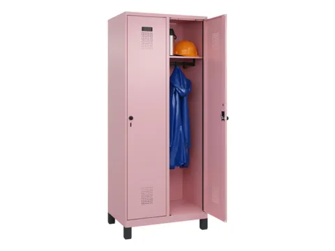 locker,HxBxD 1950x800x500mm,2vak,vak B 400mm,draaigrendel,voeten