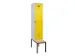 locker met bank,voor scheiding van kleding,HxBxD 2120x400x815mm,1vak