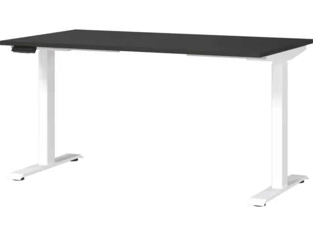 Elektrisch ihv bureau,HxBxD 720-1200x1400x800mm,blad grafiet
