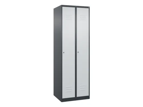 locker voor scheiding van kleding,HxBxD 1850x600x500mm,2vak