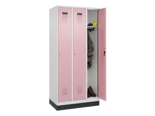locker,HxBxD 1950x900x500mm,3vak,vak B 300mm,cil.-slot,sokkel - 1