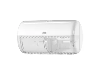 Tork 557000 T4 Toiletpapier Dispenser Elevation Twin Verticaal Wit - 3
