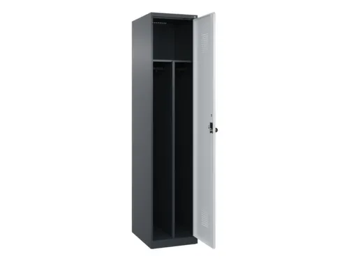 locker voor scheiding van kleding,HxBxD 1850x400x500mm,1vak