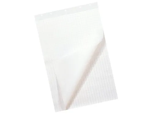 Flipoverpapier Qbasic 65x95cm 40 vel ongevouwen ruit