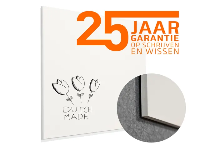 Tableau blanc sans cadre Sharp 88x118cm Email Angles droits