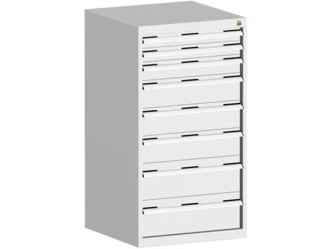 ladekast HxBxD 1200x650x650mm 8laden romp RAL7035 front RAL7035