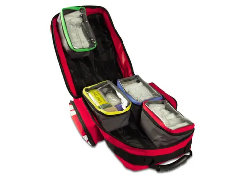 reddingsrugzak,DIN 14142/EHBO-set,Cordura,rood,HxBxD 450x270x180mm