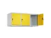 opzetkast,v. locker,3vak.,vak B 400mm,HxBxD 500x1200x500mm