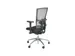 Siège de bureau 400 NPR tissu noir/dossier Mesh noir/piètemen chrom