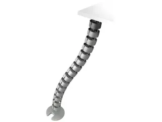 kabelworm,v. bureau,L 820mm,zilverkleurig - 1