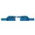 Spuitgegoten meetsnoer met contactbeveiliging 4mm 25cm blauw