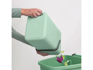 Afvalemmer Sort & Go 12 Liter Jade Lichtgroen - 8