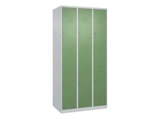 dubbeldekse locker,HxBxD 1850x900x500mm,3x2vak.,vak B 300mm,cil.-slot - 1