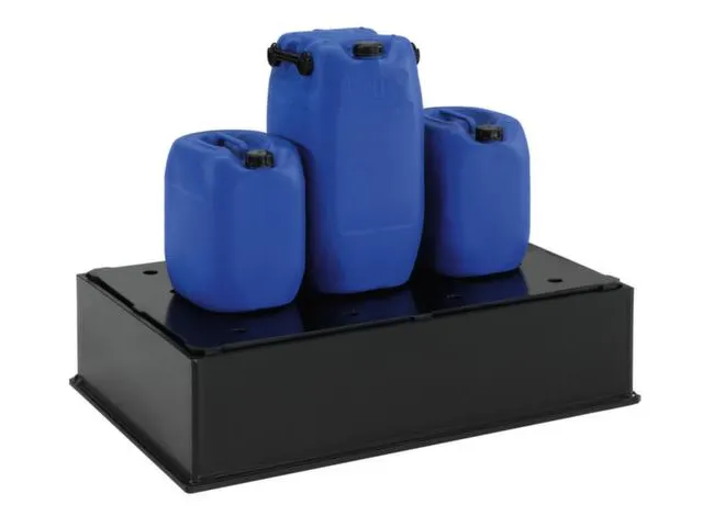 Opvangbak Hdpe Bxdxh 1270x870x300mm V. 2x220l Pe Plaat Geperf.