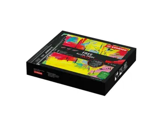Acrylmarker STABILO Free Acrylic T800C karmijnrood 2-10mm - 4