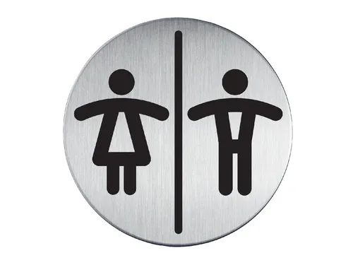 Infobord Pictogram Durable Toiletten Dames/heren Rond 83mm