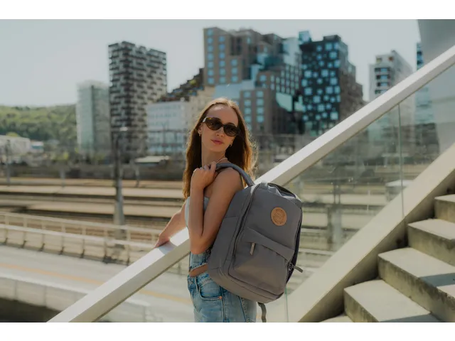Schooltas Beckmann City Light 20L Steel Grey