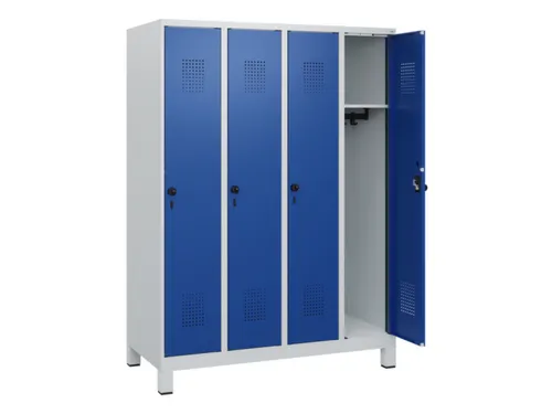 schoollocker,HxBxD 1630x1200x500mm,4vak,vak B 300mm,draaigrendel