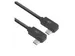 Kabel ACT USB-C hoek links/rechts 10Gbps 1m