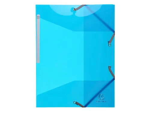 Iderama Elastomap A4 3 Kleppen Polypropyleen Assorti Kleuren