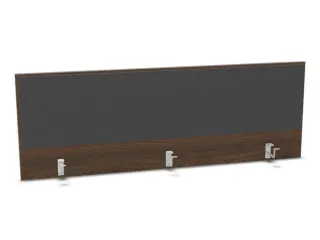 opzetpaneel bureau aanbouw achter NV bruin hickory antraciet 1600mm - 1