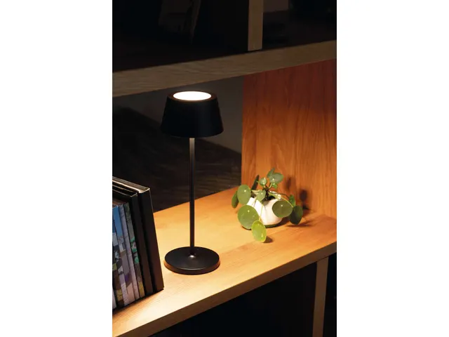 Lampe de table LED à pile MAULnina réglable noir