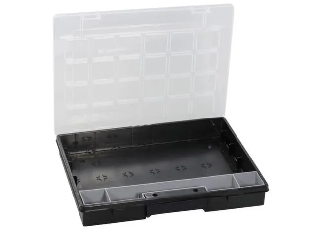 bac pour petites pièces,HxlxP 55x370x295mm,0bacs,PP,mallette noir