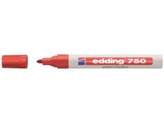 Viltstift edding 750 lakmarker rond rood 2-4mm