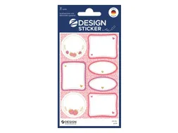 Foliesticker Z-design watervast, Label mix, pakje à 2 vel