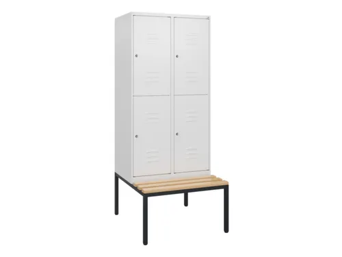 Dubbeldekse dekenkist,HxBxD 1950x800x815mm,2x2vak.,vak B 400mm