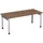 In hoogte verstelbaar bureau,HxBxD 680-820x1800x800mm,blad notenboom