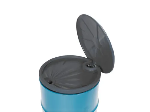 trechter,v. 200l vat,Ø 580mm,m. deksel,HDPE