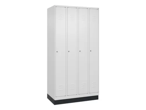 locker,HxBxD 1950x1000x500mm,4vak,vak B 250mm,cil.-slot,sokkel