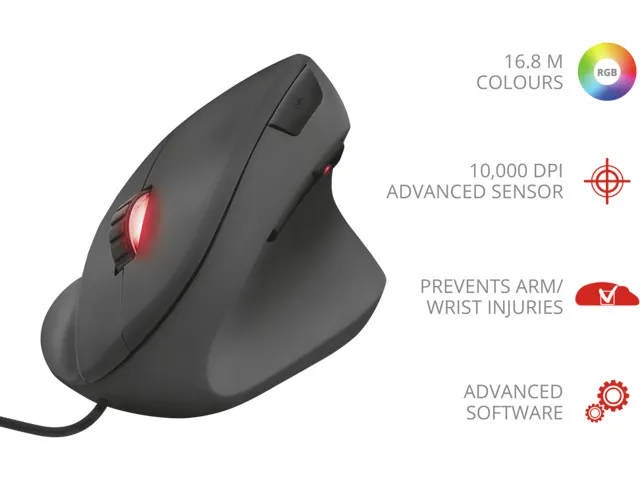 Gxt144 Rexx Gaming Muis Zwart