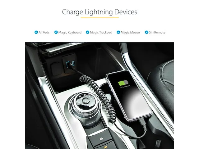 USB A naar Lightning Kabel 1 Meter Zwart, MFi Gecertificeerd, iPhone L