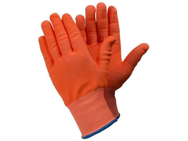 Handschoen tegera 910, Maat 7 Glasvezel Oranje