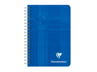 Notitieboek Clairefontaine 95x140mm 180 pagina's spiraal lijn assorti - 1