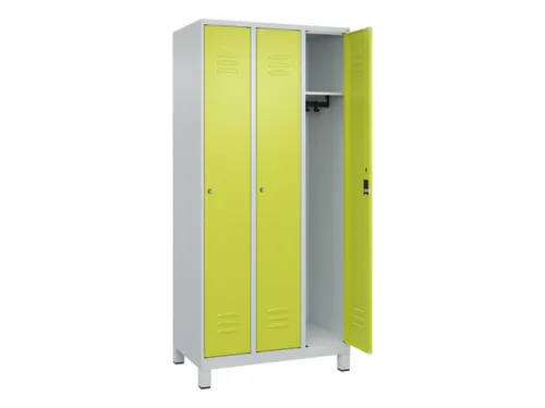 locker,HxBxD 1950x900x500mm,3vak,vak B 300mm,cil.-slot,voeten