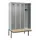 locker met bank,HxBxD 2120x1200x815mm,4vak,vak B 300mm,cilinderslot