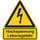waarschuwings-combibord,Hoogspanning levensgevaar,hard PVC