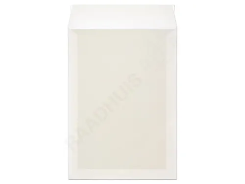 Bordrug envelop Raadhuis 262x371mm EB4 wit met plakstrip krimp a 10 st