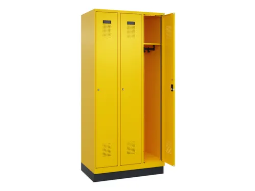 locker,HxBxD 1950x900x500mm,3vak,vak B 300mm,cil.-slot,sokkel