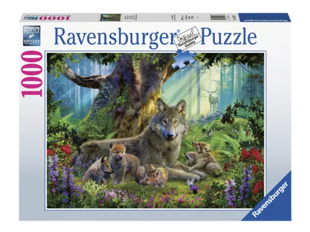 Puzzel Familie Wolf In Het Bos Legpuzzel 1000 Stukjes
