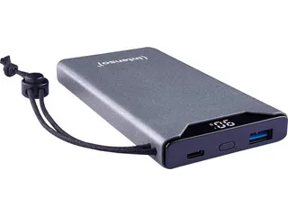 F10000 Powerbank 10.000 mAh Li-Po Display PD en QC 3.0 grijs - 2