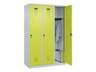 locker,HxBxD 1850x1200x500mm,3vak,vak B 400mm,draaigrendel - 1