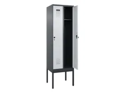 locker,HxBxD 2120x600x500mm,2vak,vak B 300mm,draaigrendel