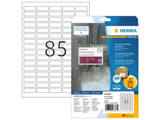 HERMA 8337 Slijtvaste etiketten A4 37x13mm Wit 2125 stuks - 5